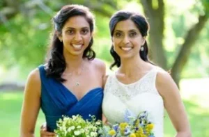 Usha Vance with her sister